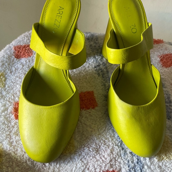 Women's Lime Green Mules - Picture 10 of 16